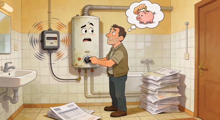 gasiti bojler stednja struje covek u zabludi sa velikim racunom za struju